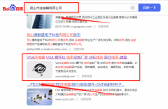 昆山建*電子有限公司網絡推廣最快上詞效果展示