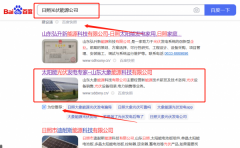 山東大*能源科技有限公司百度關鍵詞排名營銷優化公司